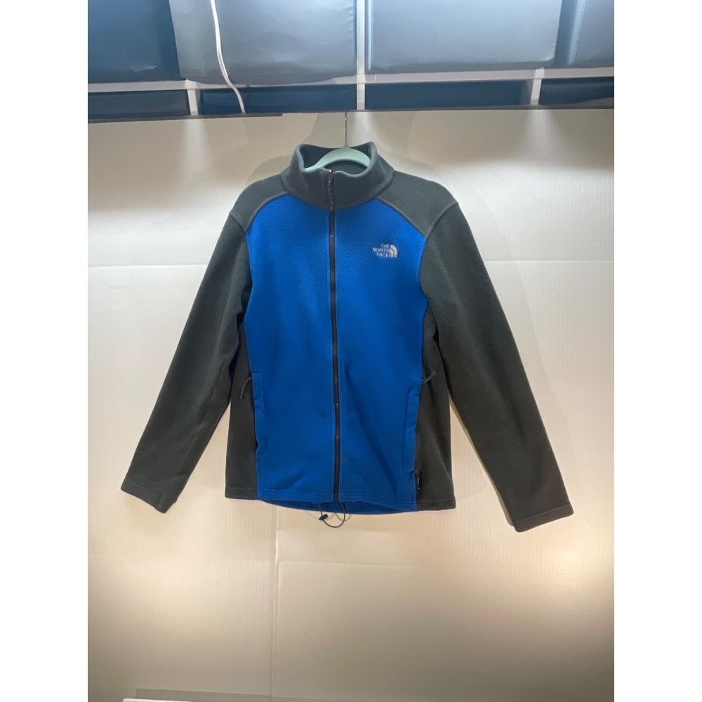Mens Size Small The North Face Fleece Jacket Coat Blue Grey